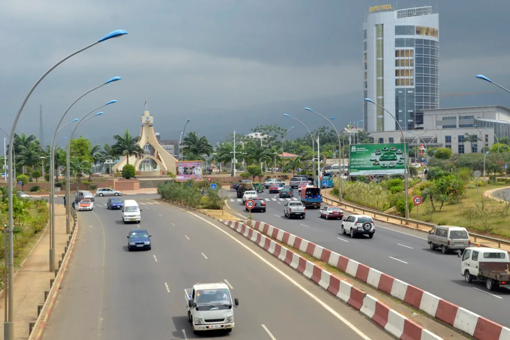 Vue aérienne de la ville de Malabo, capitale de la Guinée Equatoriale